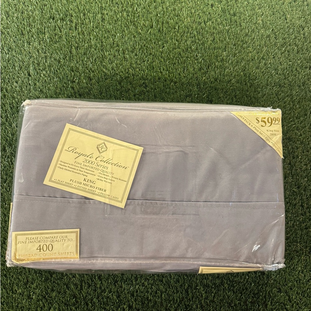 400 Thread Count King Sheet Set - Gray